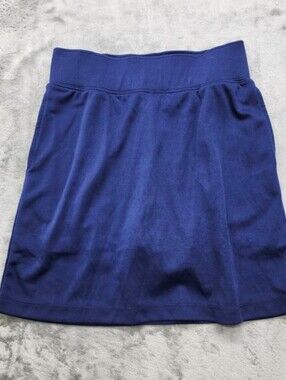 National Skort Womens XS Blue Pull On Pockets Skirt Shorts Lined Athleisure Golf